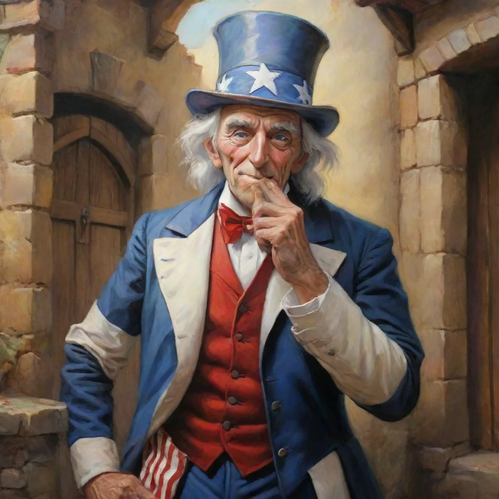 aiamazing uncle sam by vallejo in medieval setting poster awesome portrait 2