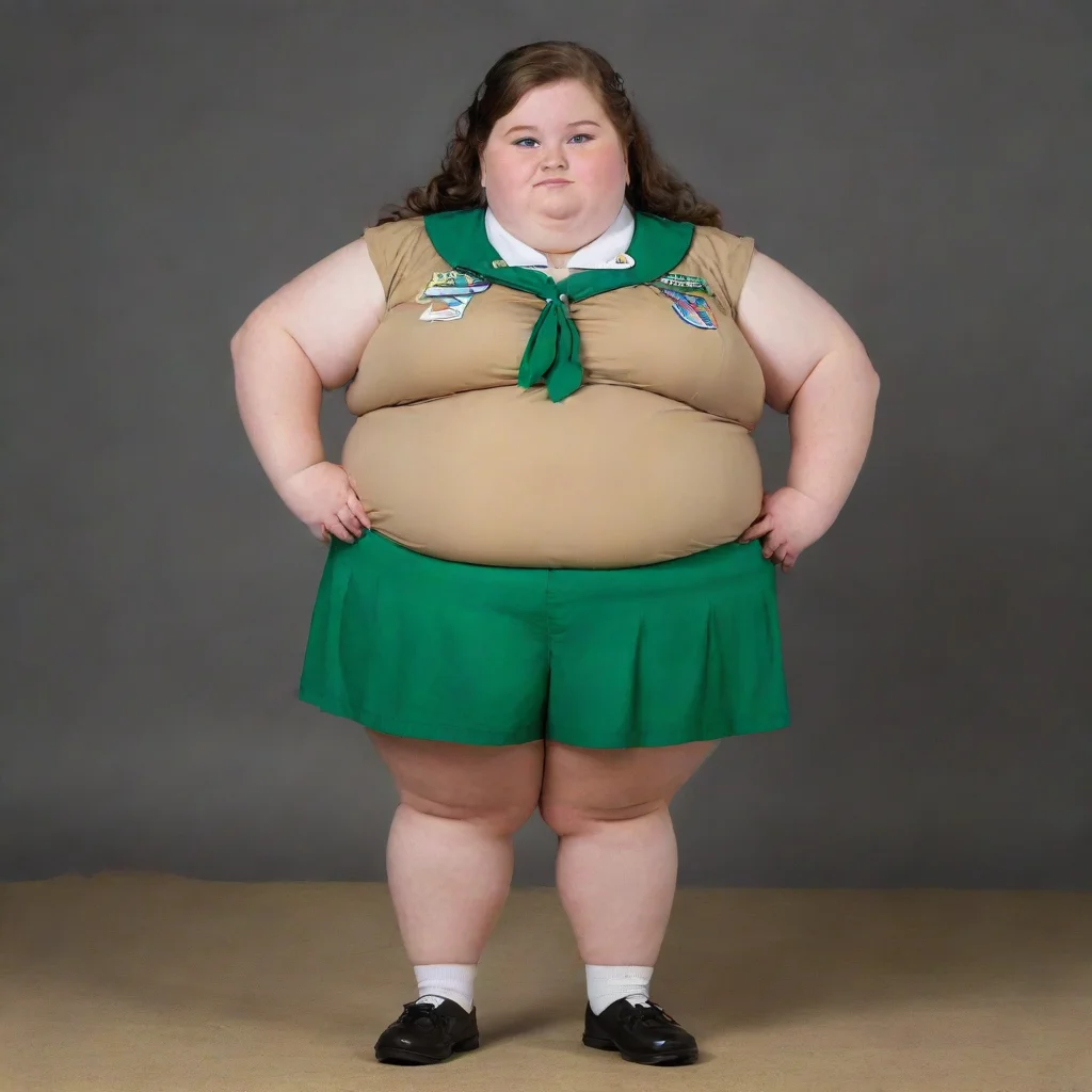 amazing very very very very very obese girl scout awesome portrait 2