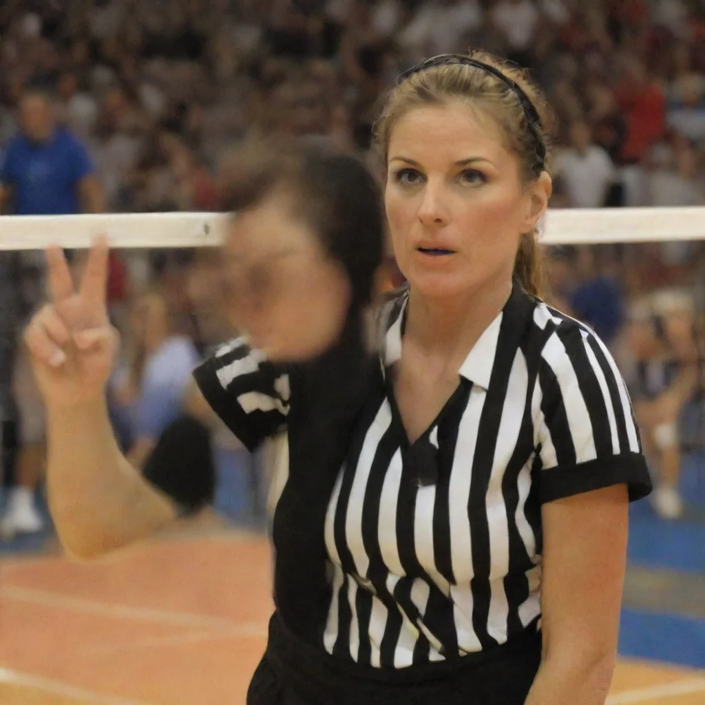 amazing volleyball referee  awesome portrait 2