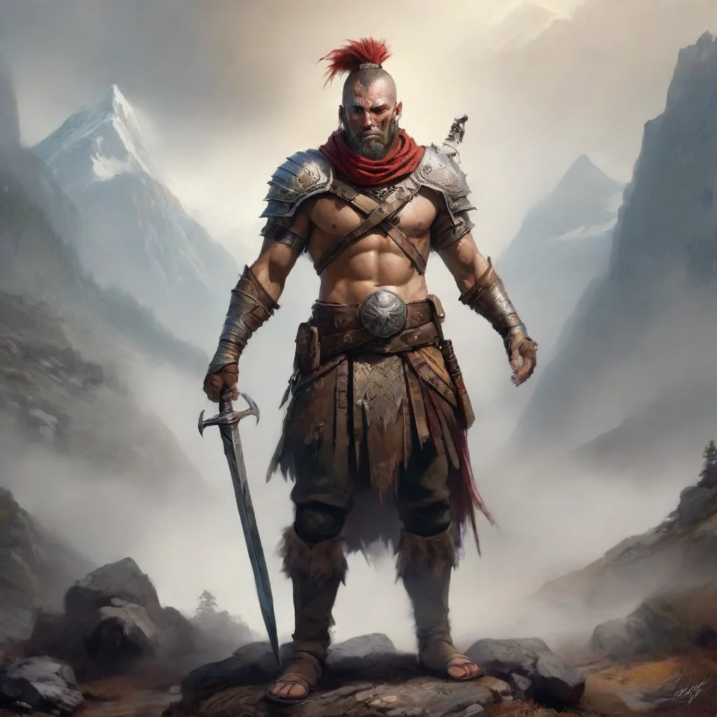 aiamazing wanderer digital art warrior awesome portrait 2