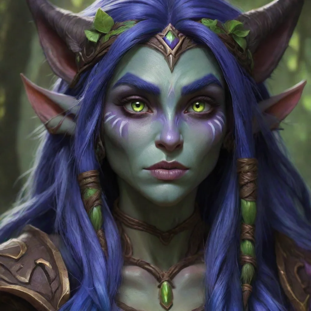 amazing warcraft hd detailed night elf druid awesome portrait 2