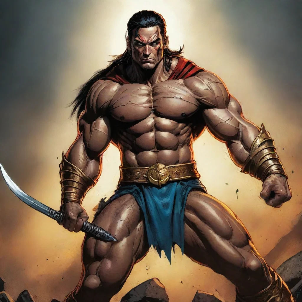 aiamazing warrior comic book digital art hd styled awesome portrait 2