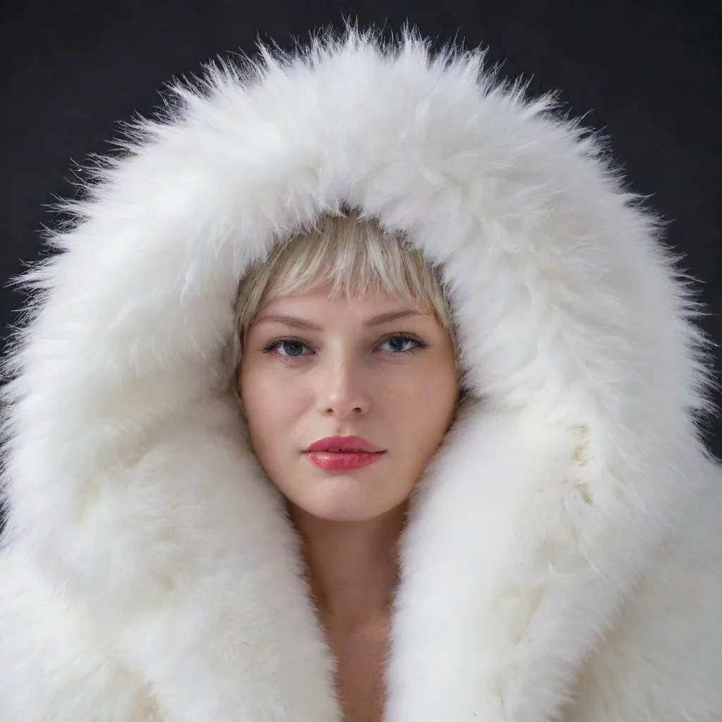amazing white fur covered person awesome portrait 2