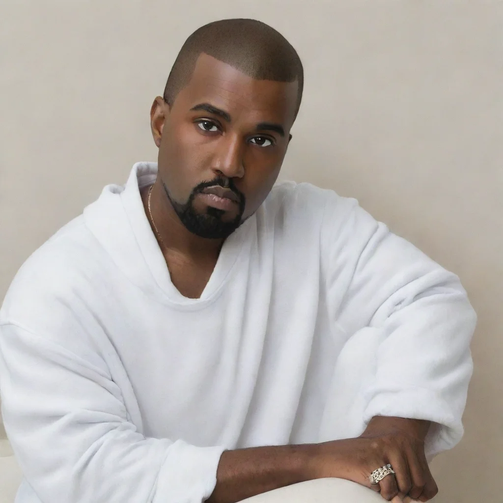 amazing white kanye awesome portrait 2