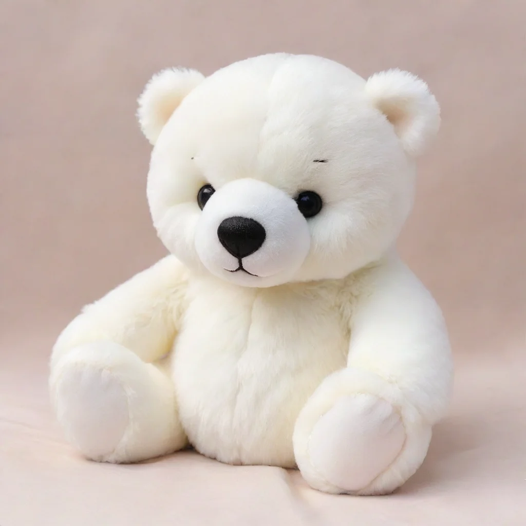 aiamazing white teddy polar bear plushie awesome portrait 2