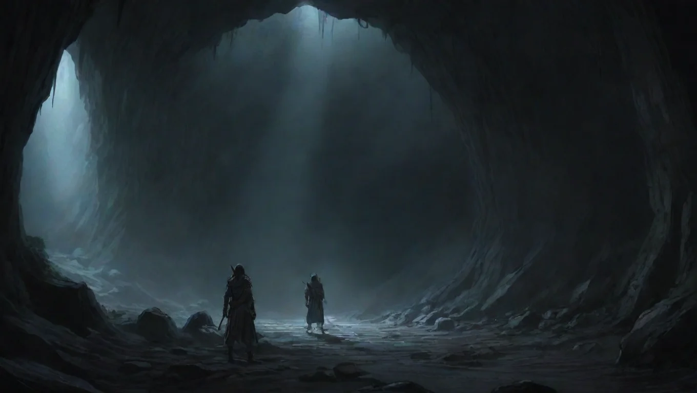 aiamazing winding deep cave warriors oldendays hd ghibli anime aesthetic dark horror 1800 vibe environment dark awesome portrait 2 widescreen