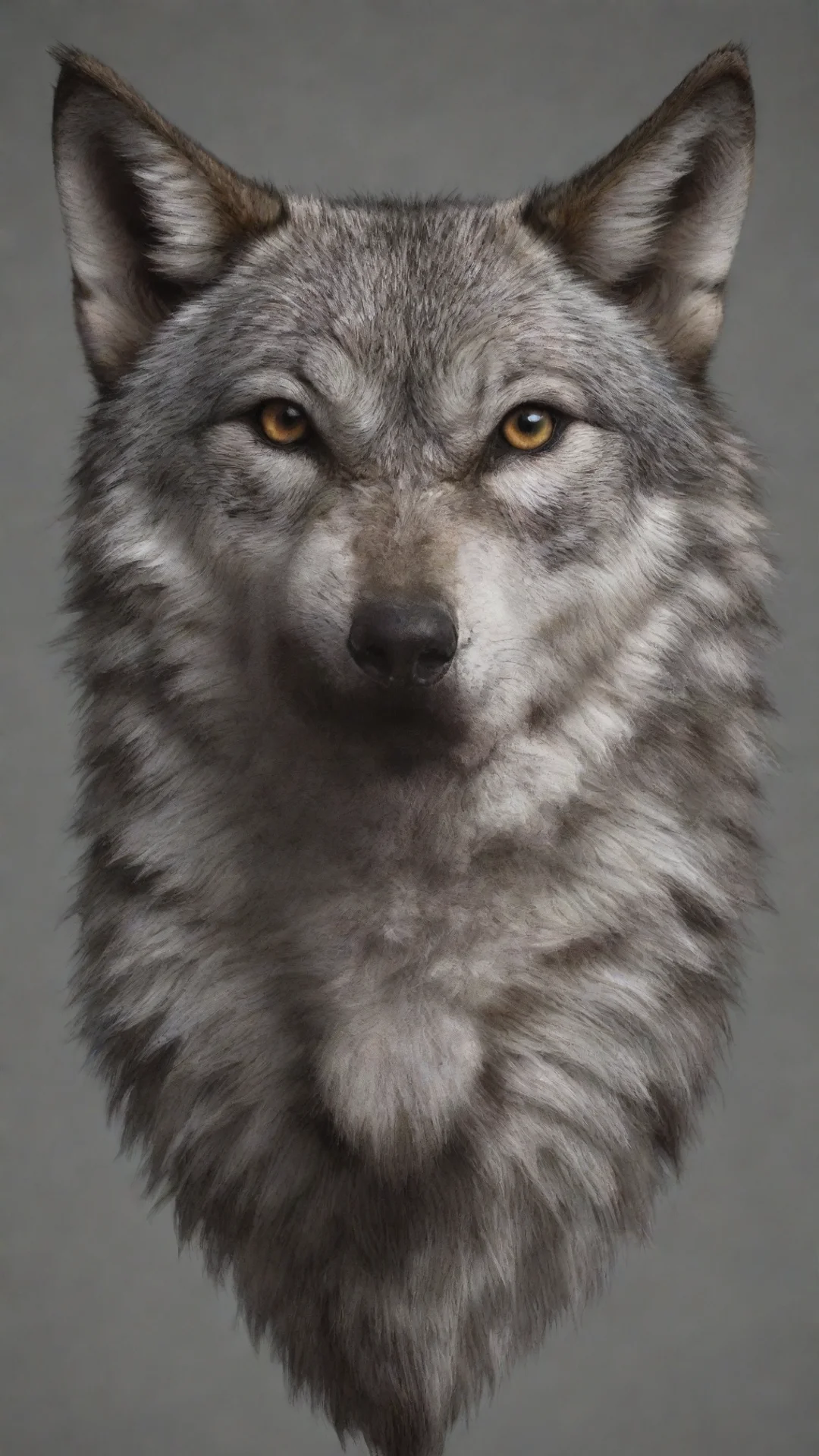 aiamazing wolf head awesome portrait 2 tall