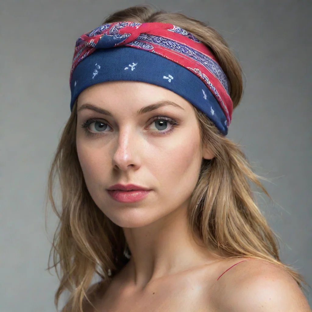 aiamazing woman wearing bandana  awesome portrait 2