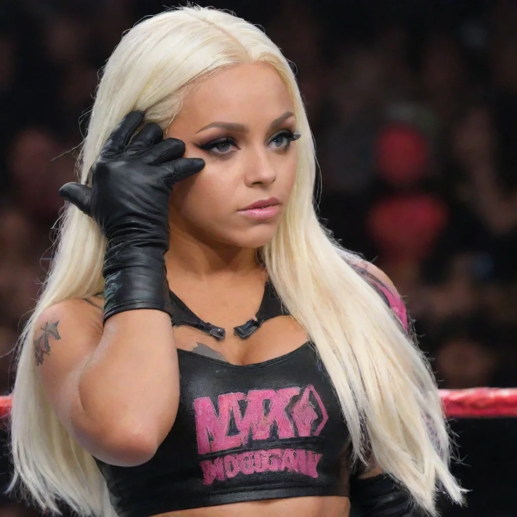 aiamazing wwe liv morgan with black gloves awesome portrait 2