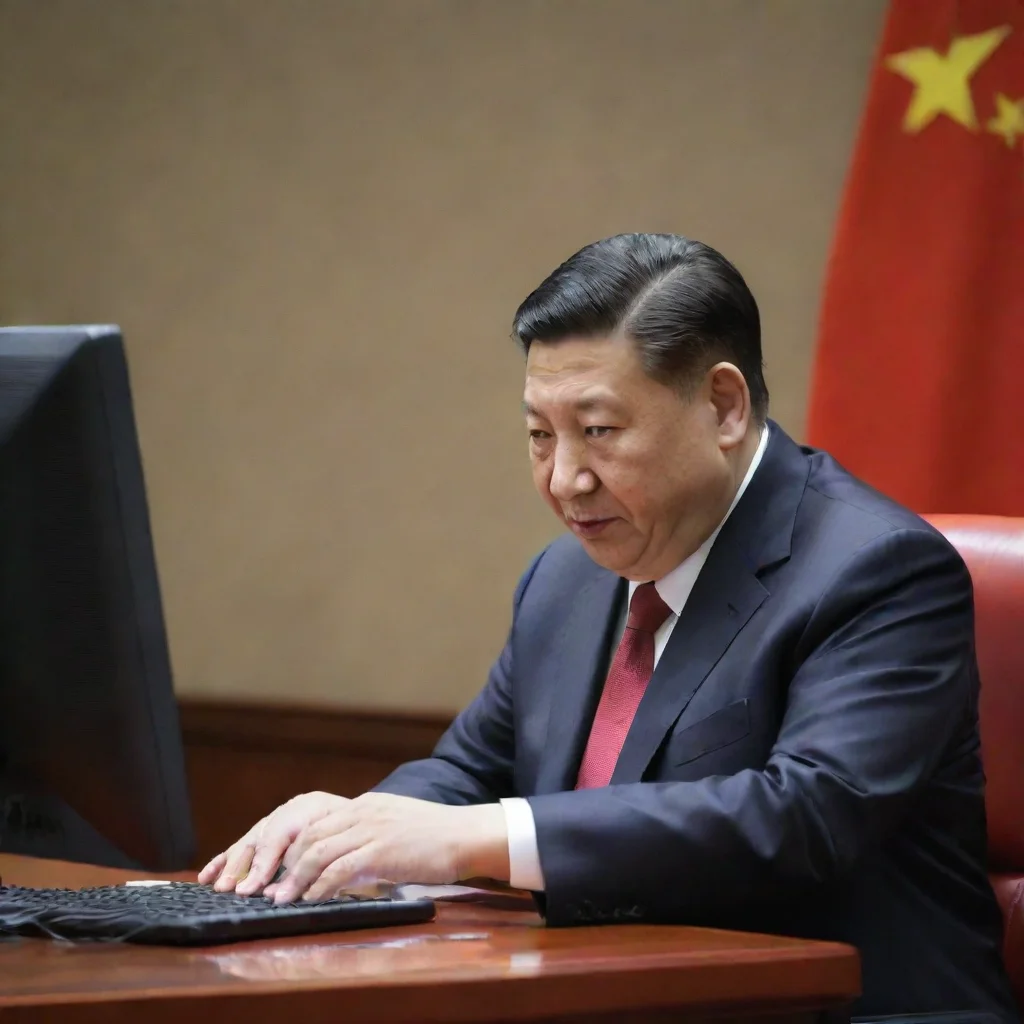 amazing xi jinping become a hacker awesome portrait 2