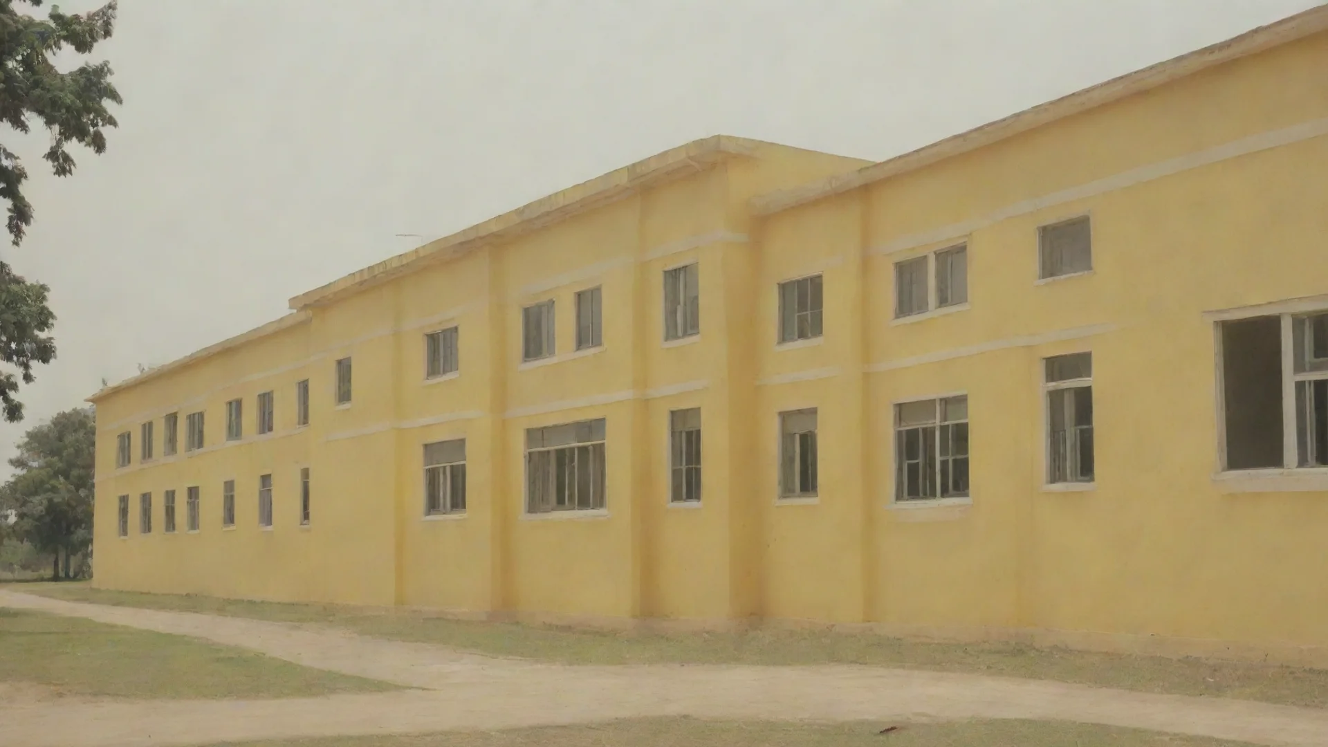 aiamazing yellow school building awesome portrait 2 wide