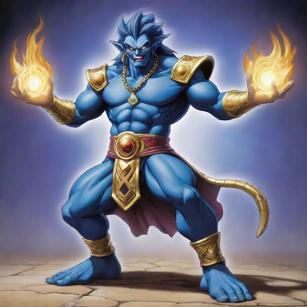 aiamazing yu gi oh earth jinn the stone genie of the lamp awesome portrait 2