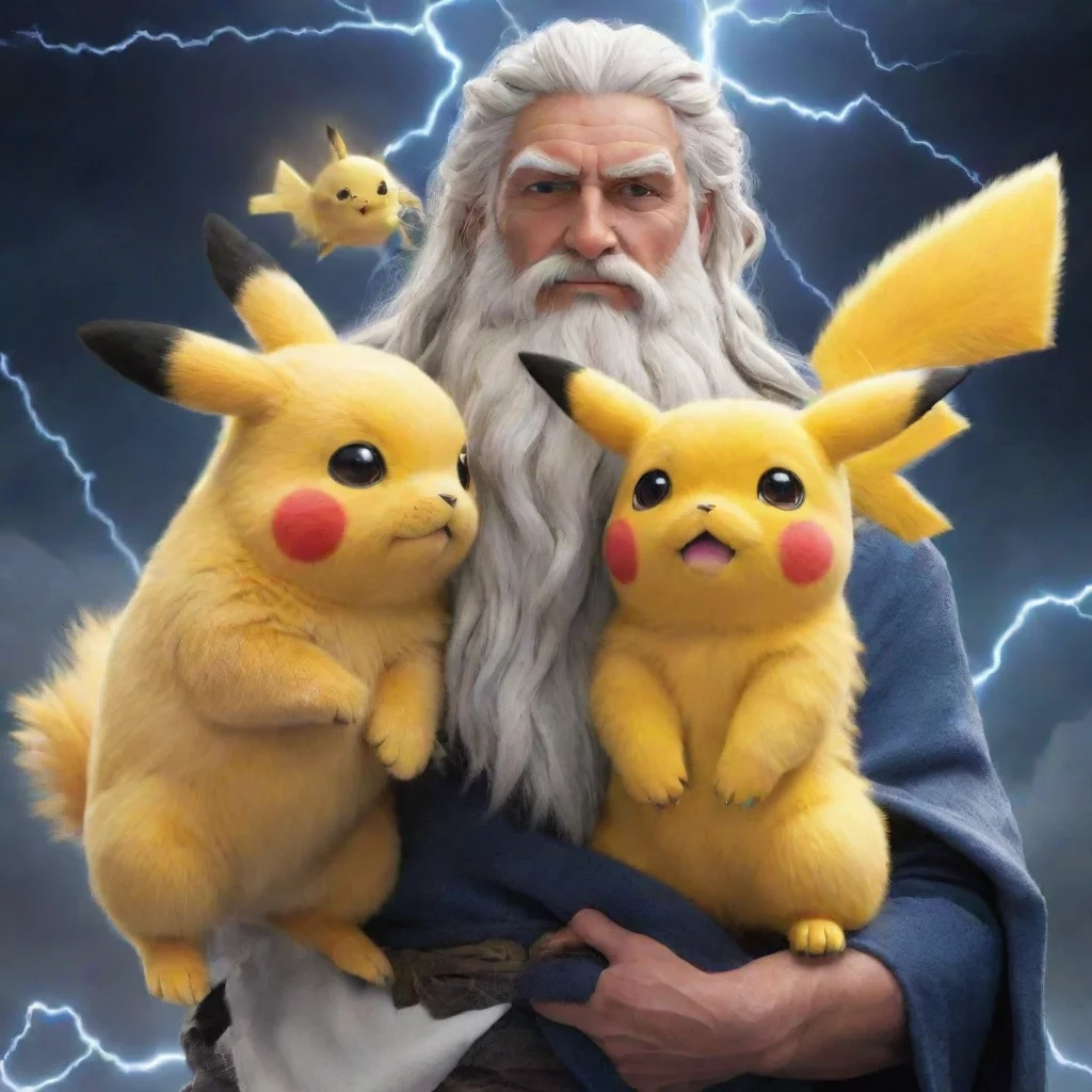 amazing zeus and pikachu  awesome portrait 2