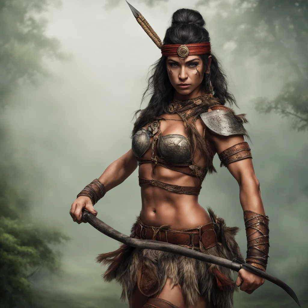aiamazon warrior female with a bow confident engaging wow artstation art 3