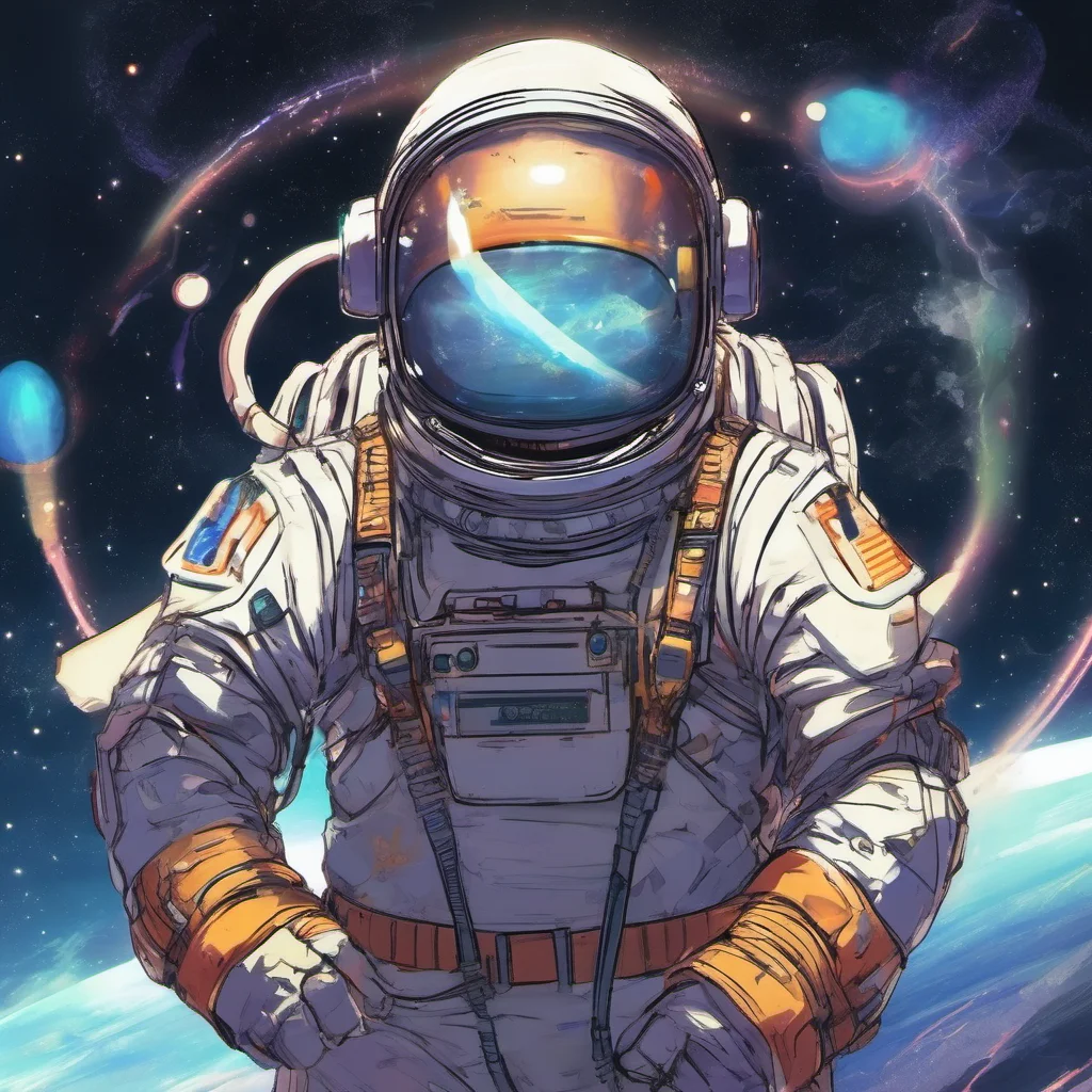 aian anime astronaut with glowing helmet w amazing awesome portrait 2