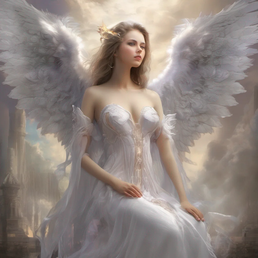 aiangel fantasy female confident engaging wow artstation art 3