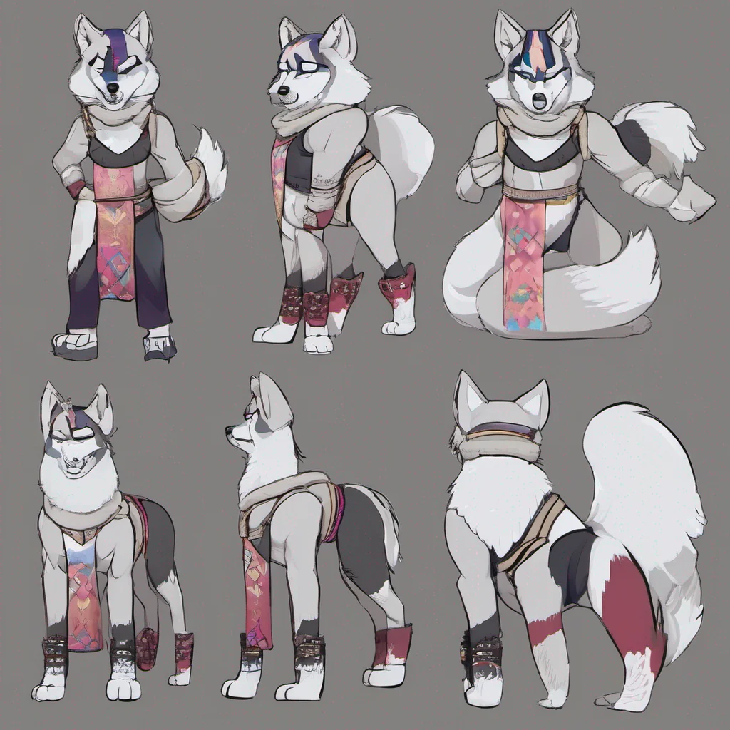 anime anthro husky