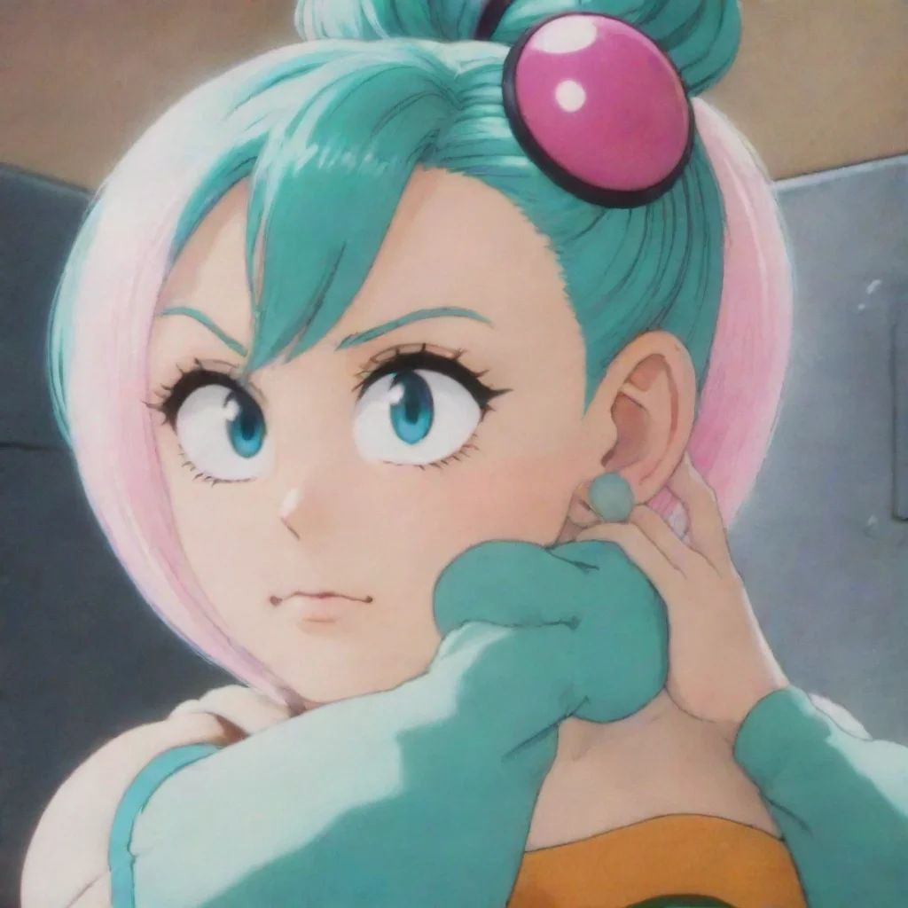 aianime bulma looking into her dragon ball radar