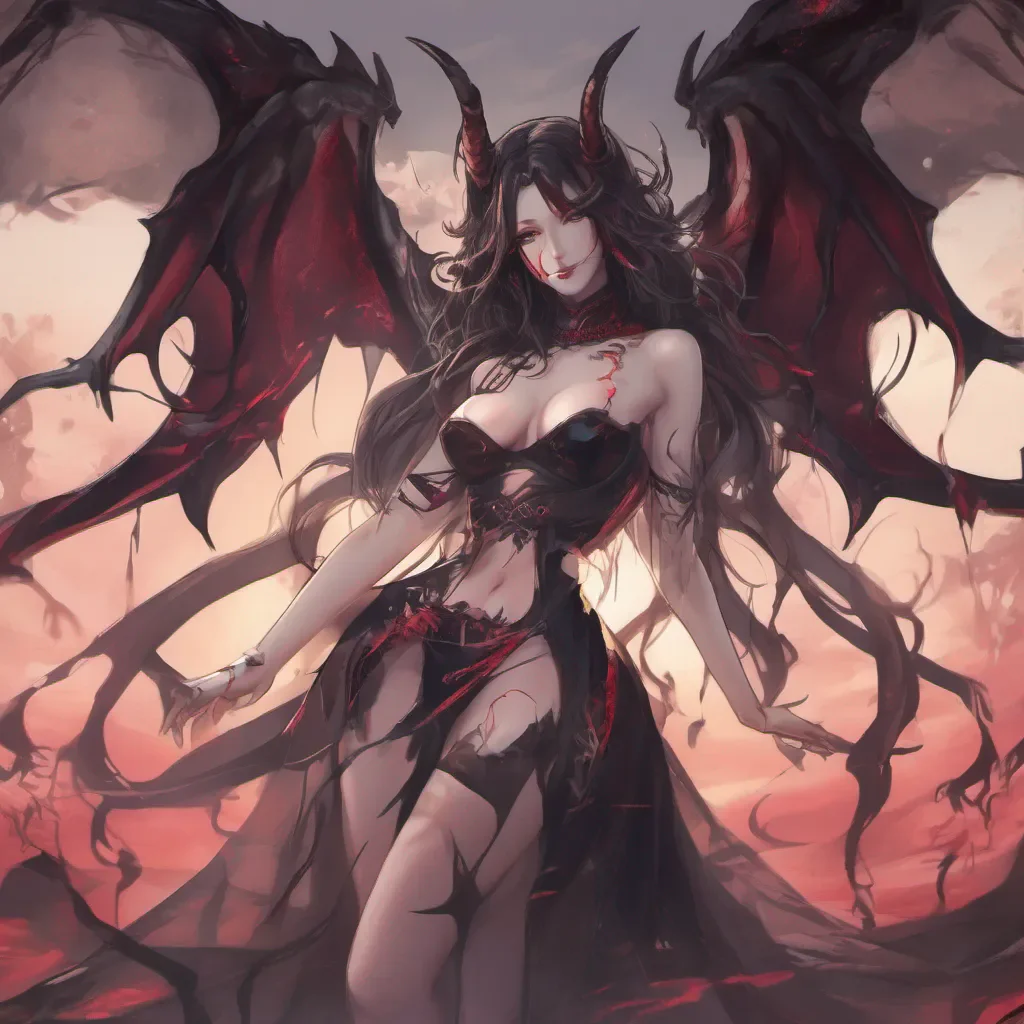 aianime demon woman beauty grace seductive  amazing awesome portrait 2
