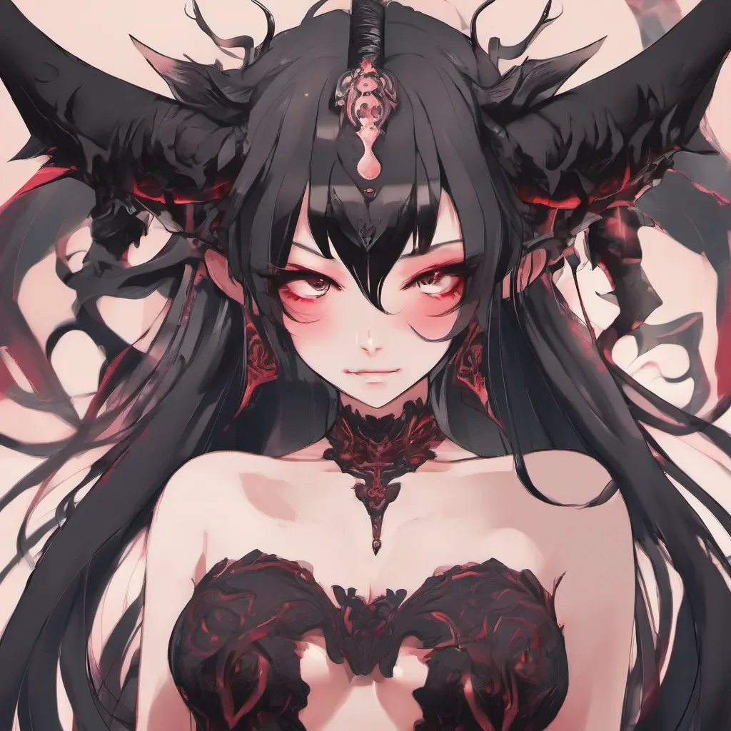 aianime demon woman beauty grace seductive  good looking trending fantastic 1