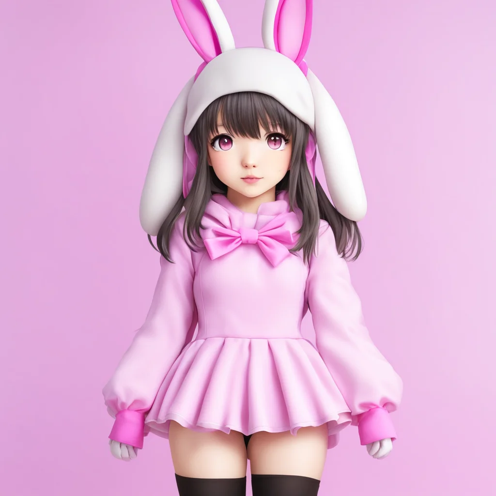 aianime girl wearing bunny costume amazing awesome portrait 2