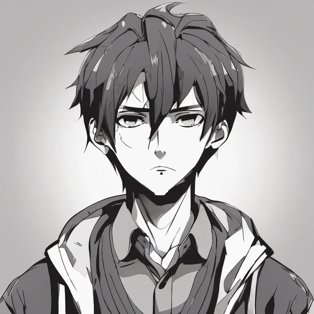 anime guy with cold expression