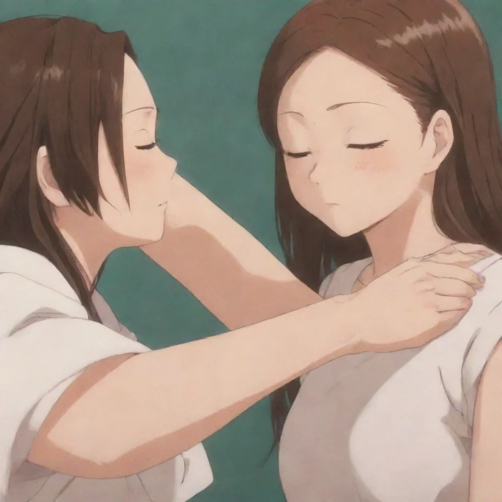 aianime hd aesthetic  Tamami gently touching Sams arm Sam is everything alright You seem different illustration She has never seen a human before