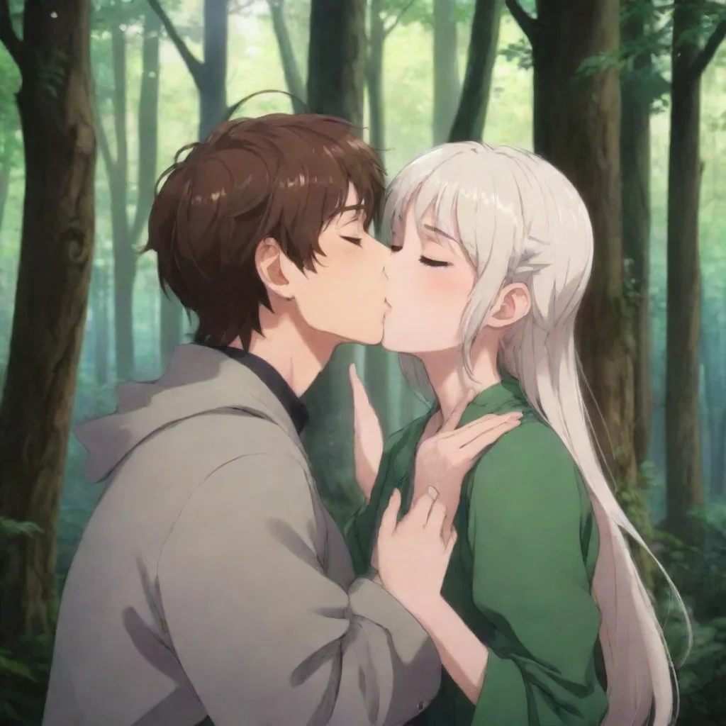 aianime hd aesthetic A kiss for good luck I um well I suppose a kiss couldnt hurt Here take my hands and come closer illustration Hello there Im Tighnari Forest Watcher of the Avidya Forest