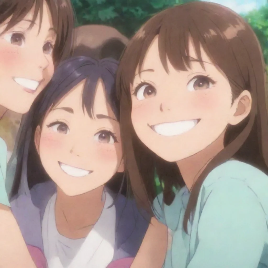 aianime hd aesthetic Can I see your smiles Tamami and her friends smiling brightly Of course Sam Were always happy to share our smiles with you charming She has never seen a human before