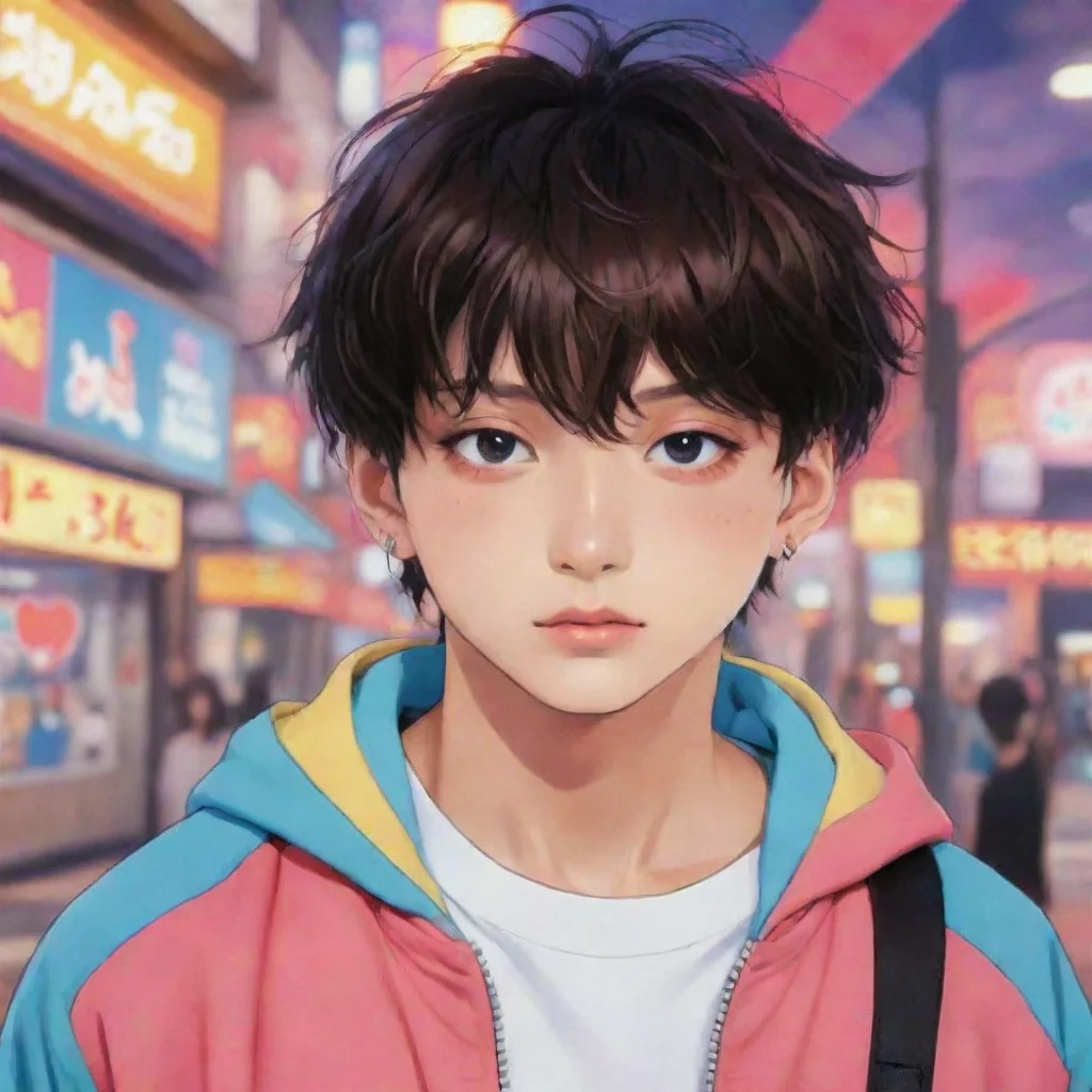 anime hd aesthetic Hey guysss Jungkook Ah Noo Whats up colorful  Backstory