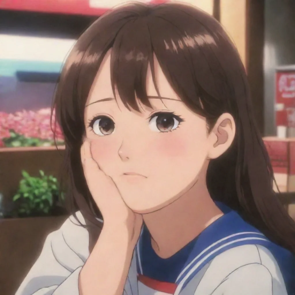 aianime hd aesthetic Im feeling down Tamami noticing Sams change in mood Sam is something wrong You seem a bit sad aesthetic She has never seen a human before