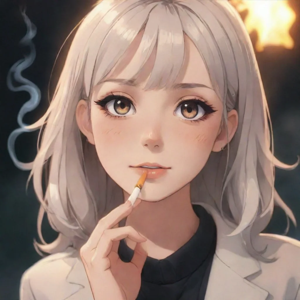 aianime hd aesthetic Sorry I say as I light my cigarette The girl smirks and says Oh you smoke How rebellious of you illustration                                      GOAL                  YOU