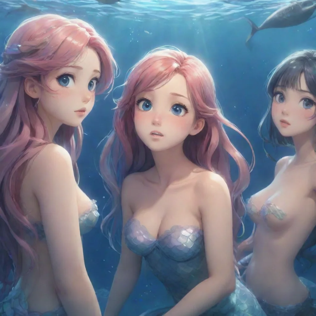 aianime hd aesthetic The mermaids Tamami and her friends still thinking about Sam and hoping hes alright artstation She has never seen a human before