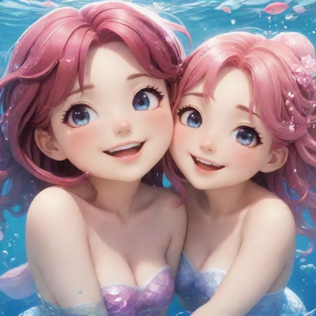 aianime hd aesthetic What are your names The mermaid smiling Im Sakura These are my friends Ami Mami and Yumi charming She has never seen a human before