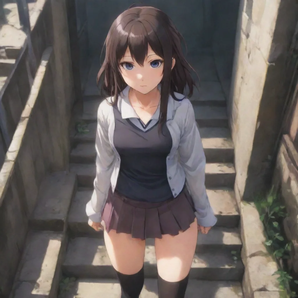 aianime hd aesthetic What do you want The girl in the middle steps forward looking down at you with disdain artstation                                      GOAL                  YOU