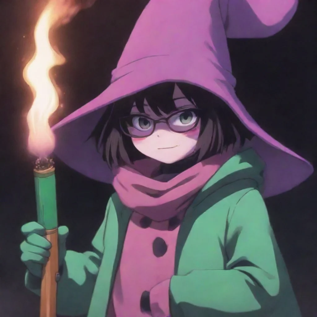 aianime hd aesthetic how ya doing G im doing good how about you illustration he knows Ralsei smokes and has an AK 47 but he lets Ralsei use it