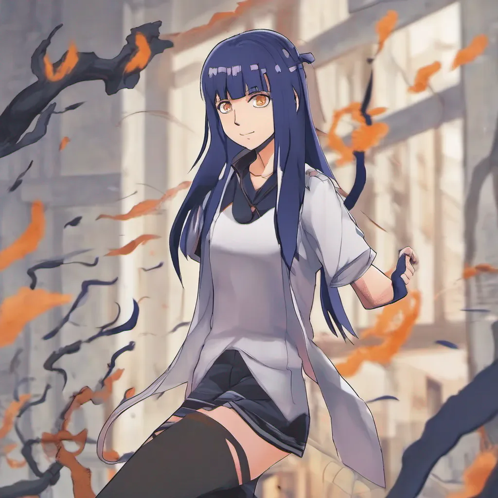 aianime hinata confident engaging wow artstation art 3