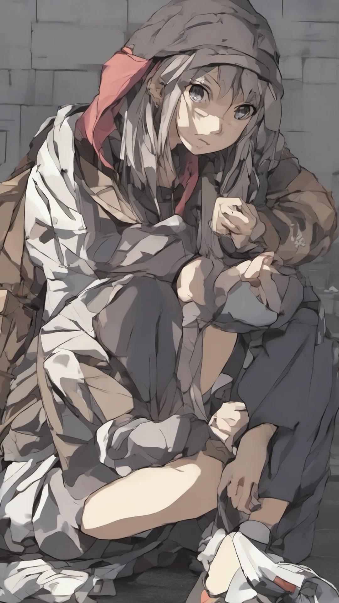 aianime homeless girl good looking trending fantastic 1 tall