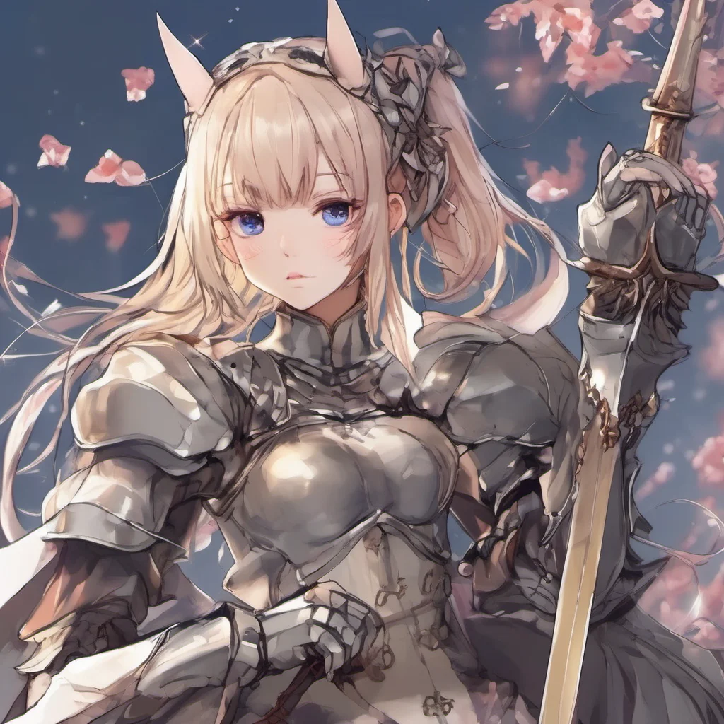 anime knight feminine