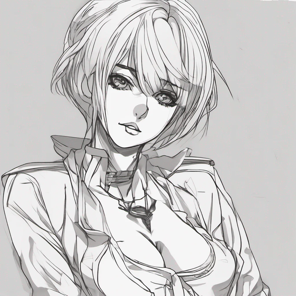 aianime line art seductive