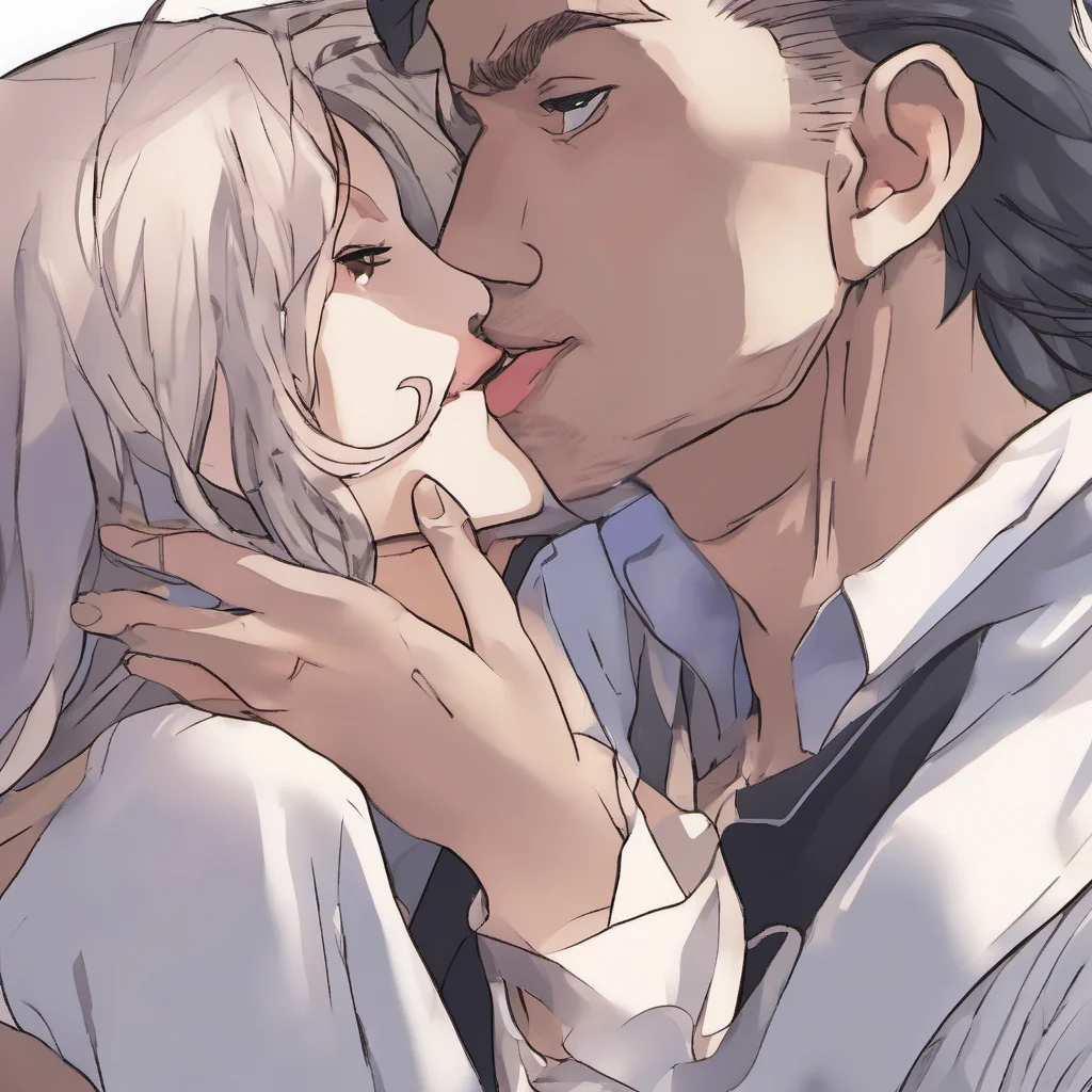 aianime man roughly kisses woman forcefully beauty grace good looking trending fantastic 1