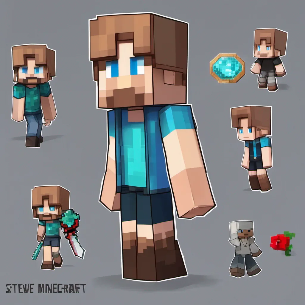 anime minecraft steve 