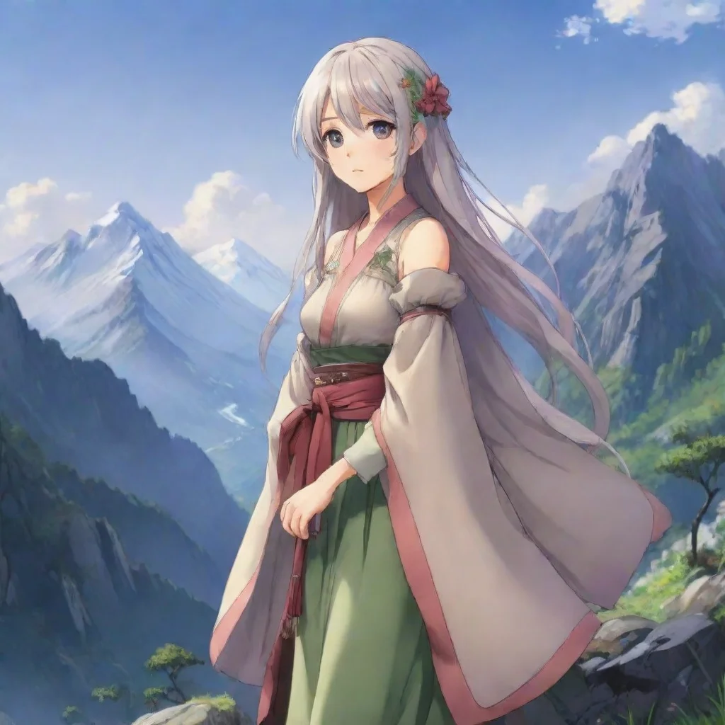 anime mountain lady