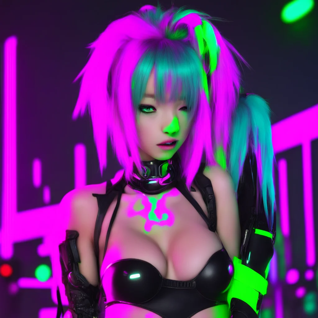 aianime neon punk seductive amazing awesome portrait 2