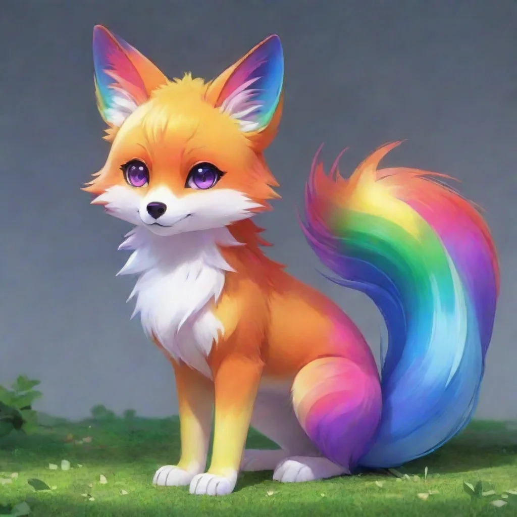 anime rainbow fox