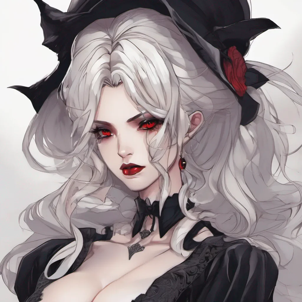 aianime vampire woman beauty grace seductive