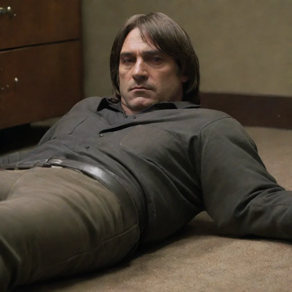 anton chigurh laying down