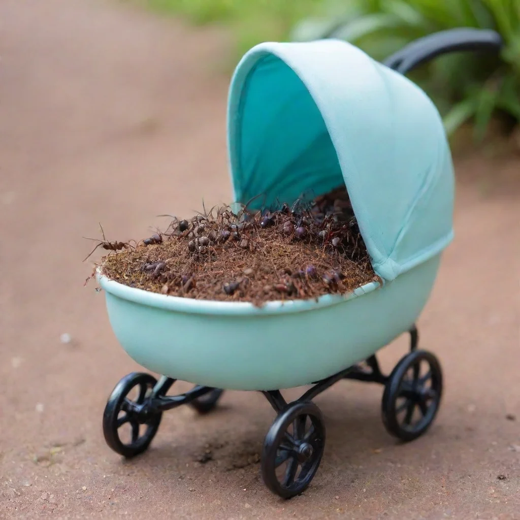aiants on a baby in a pram