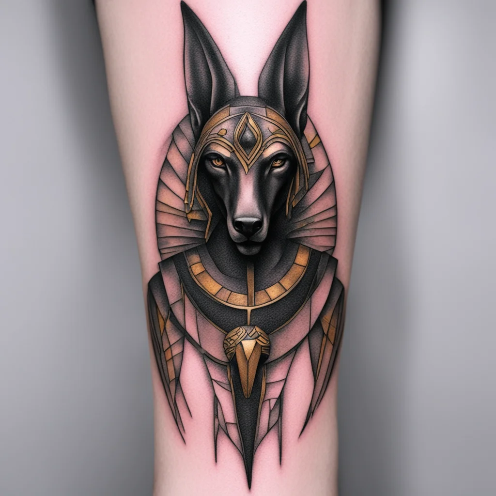 anubis tattoo confident engaging wow artstation art 3