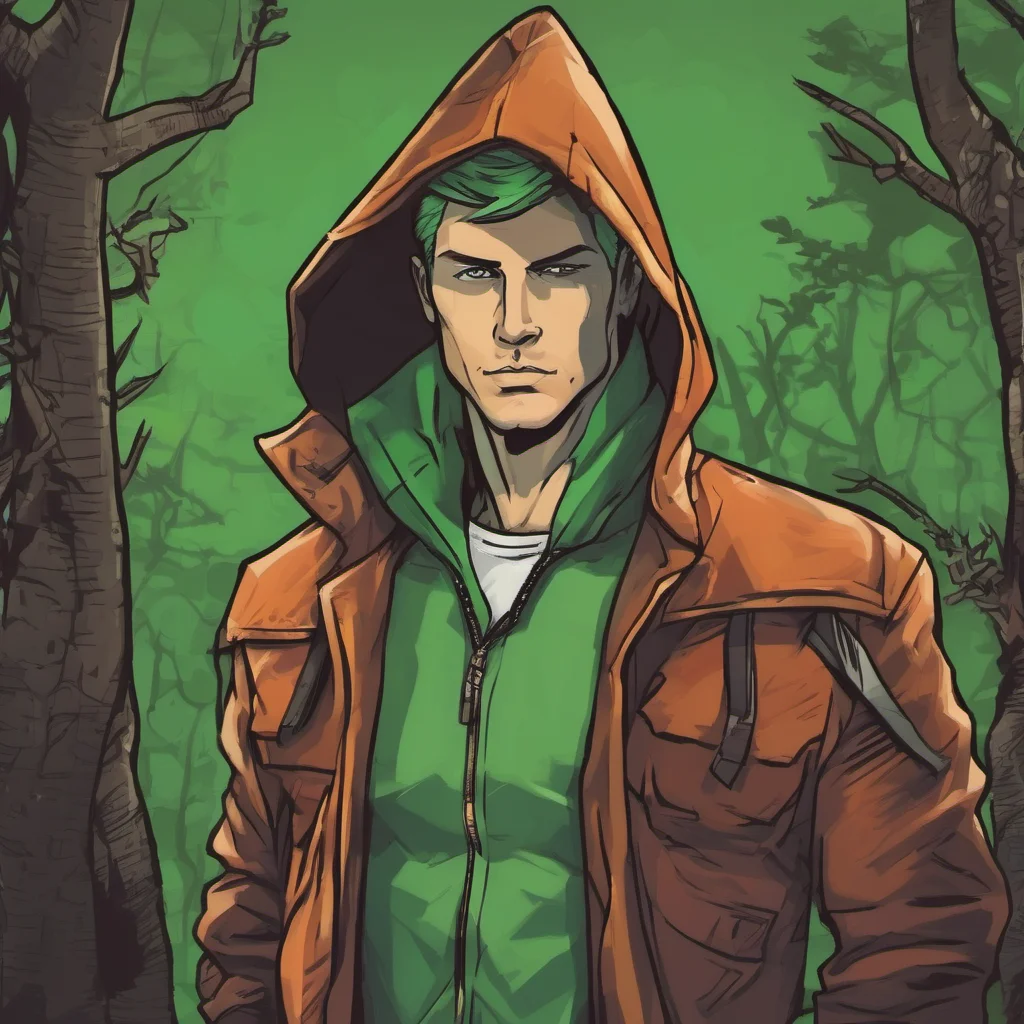 archer in green hood. 
